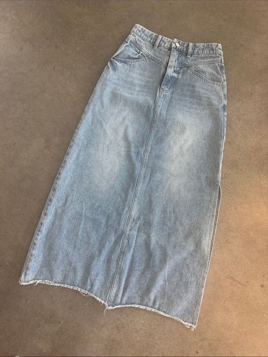 12th Tribe Dresses & Skirts - 12th Tribe Light Blue Denim Maxi Skirt